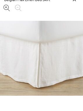 Pottery Barn Belgian Flax Linen Bed Skirt